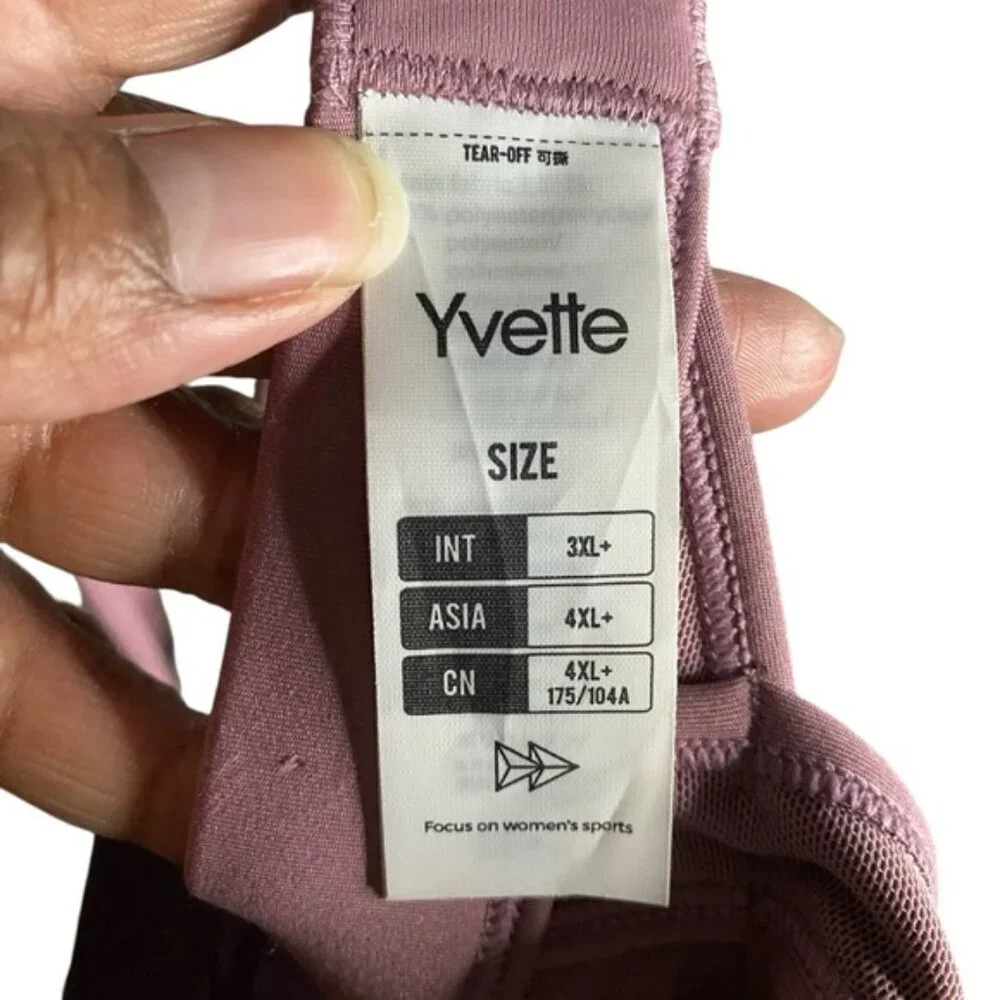 Yvette Women's Mauve Racerback Padded Sports Bra